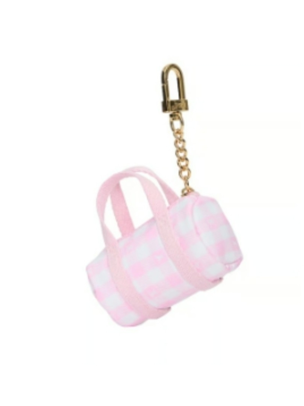 PINK x LoveShackFancy Mini Duffle Keychain Charm